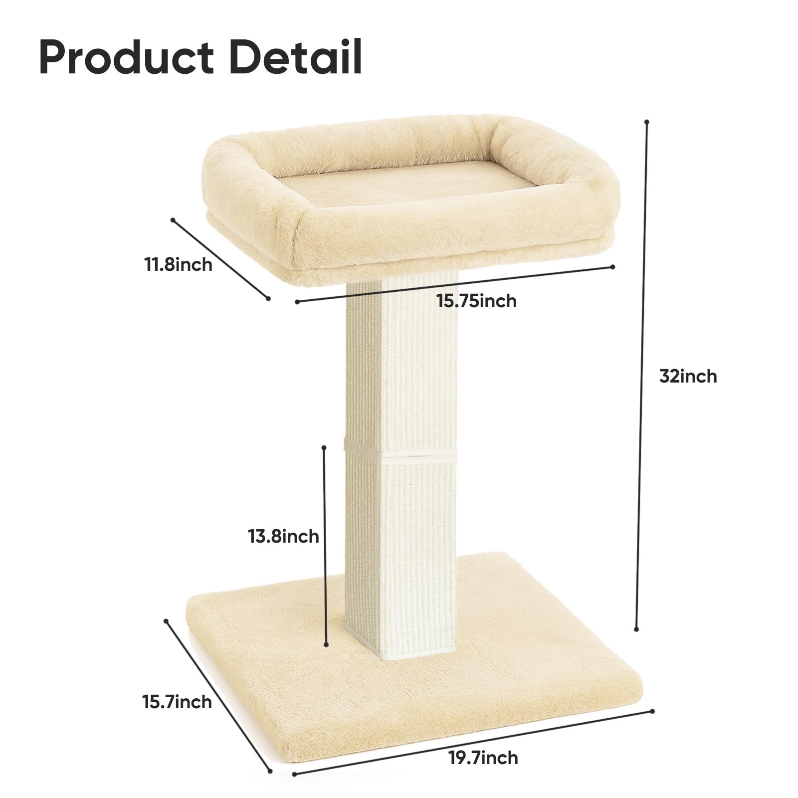 AGYM compact space-saving cat tree fits small rooms for vertical fun.