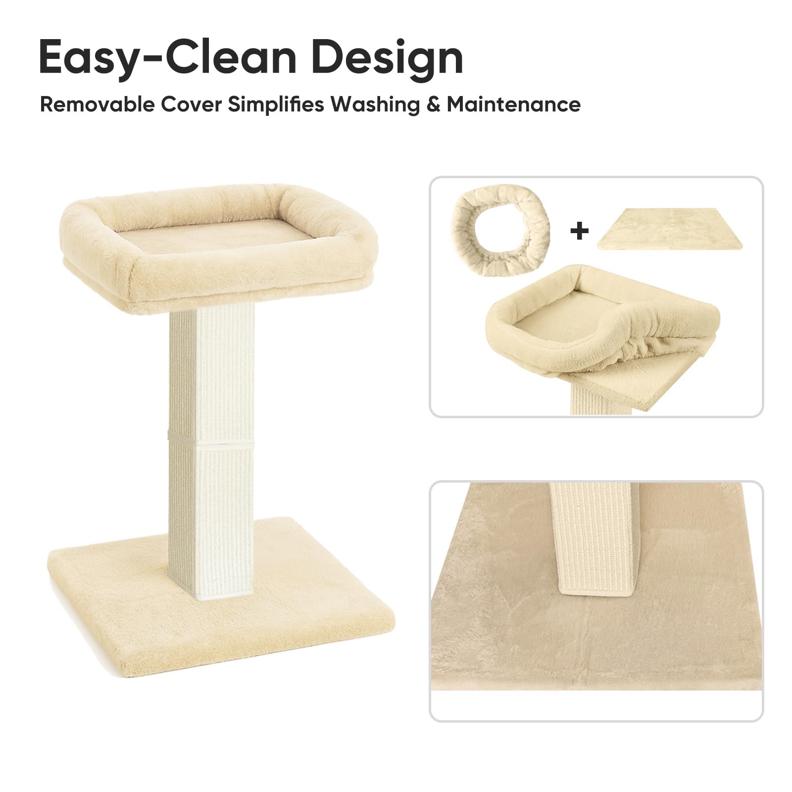 AGYM easy-to-assemble cat tree saves time during setup.