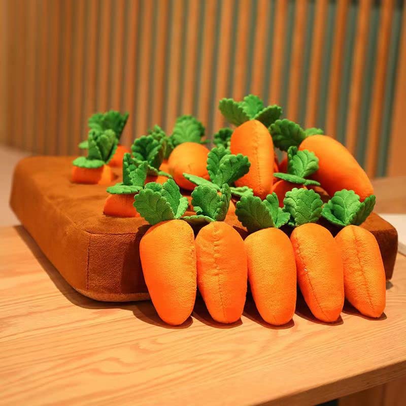 AGYTBG Carrot Snuffle Mat plush crystals and sponge offer soft play.