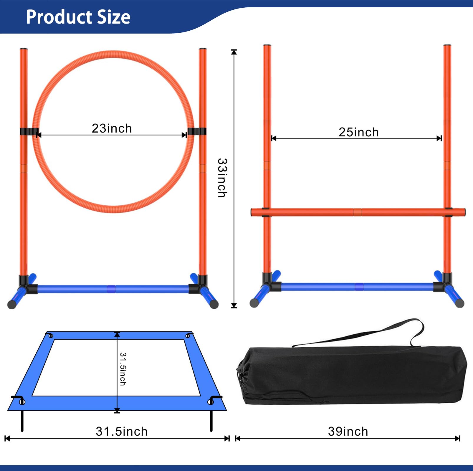 AHAILUOO dog agility pause box enabling quick resets during home training.