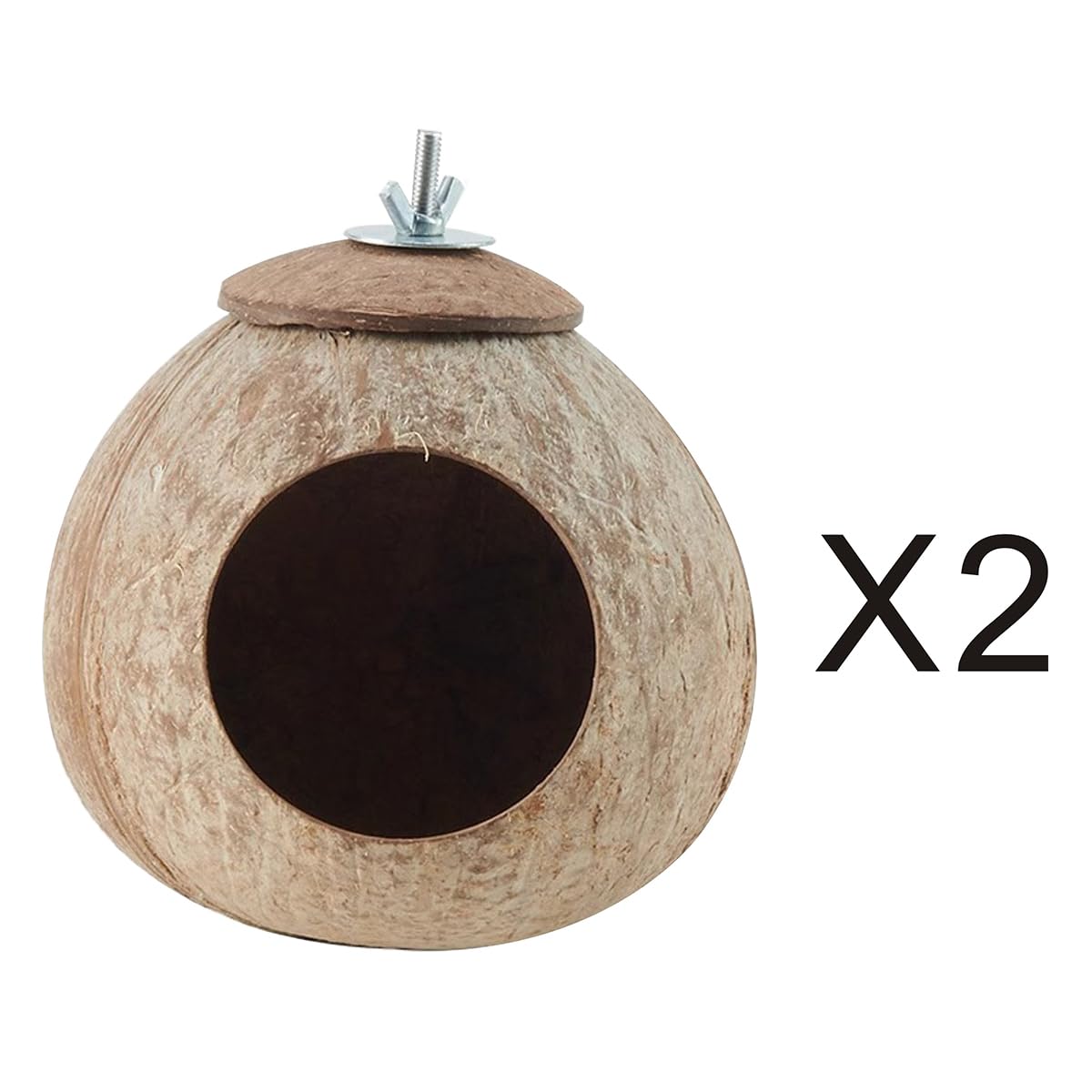 AHBLQD nest interior with coconut fibers for warm, cozy bedding.
