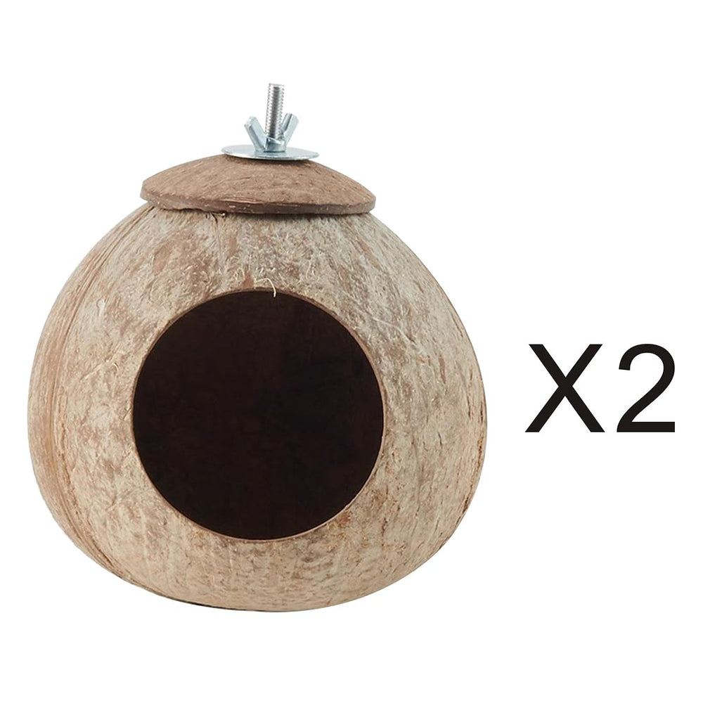 AHBLQD nest interior with coconut fibers for warm, cozy bedding.