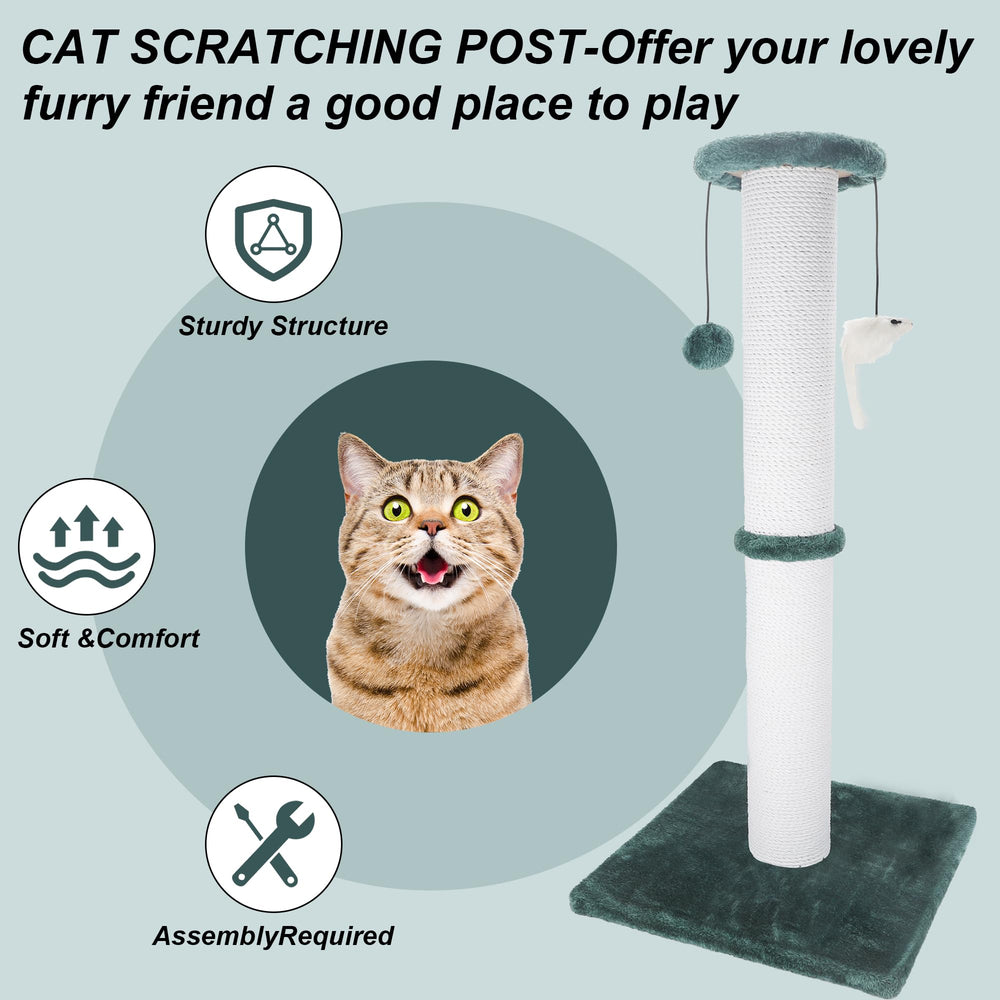 Ahomdoo 34in tall post provides extended space for full-body stretches.