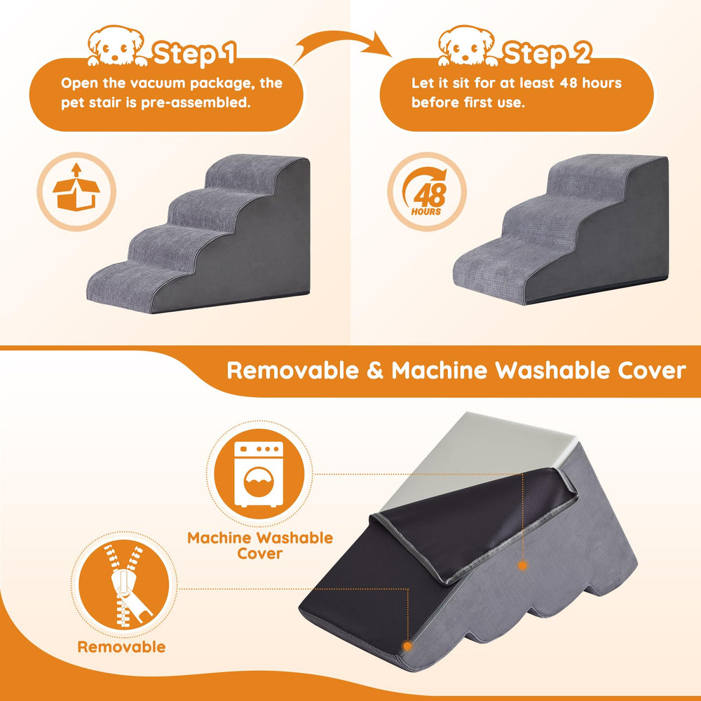 Ahpmeoa dog stairs ideal for bed or couch access at home