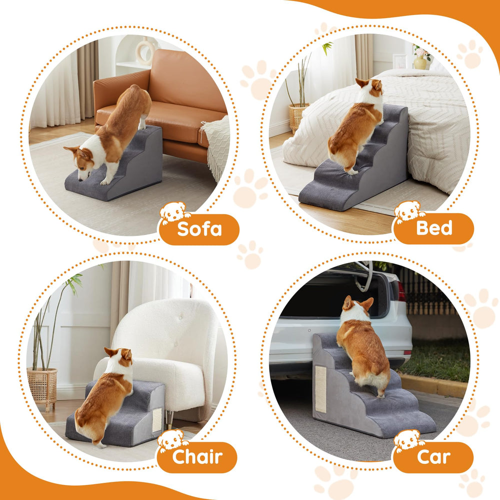 Ahpmeoa dog stairs compact design stores away effortlessly between uses