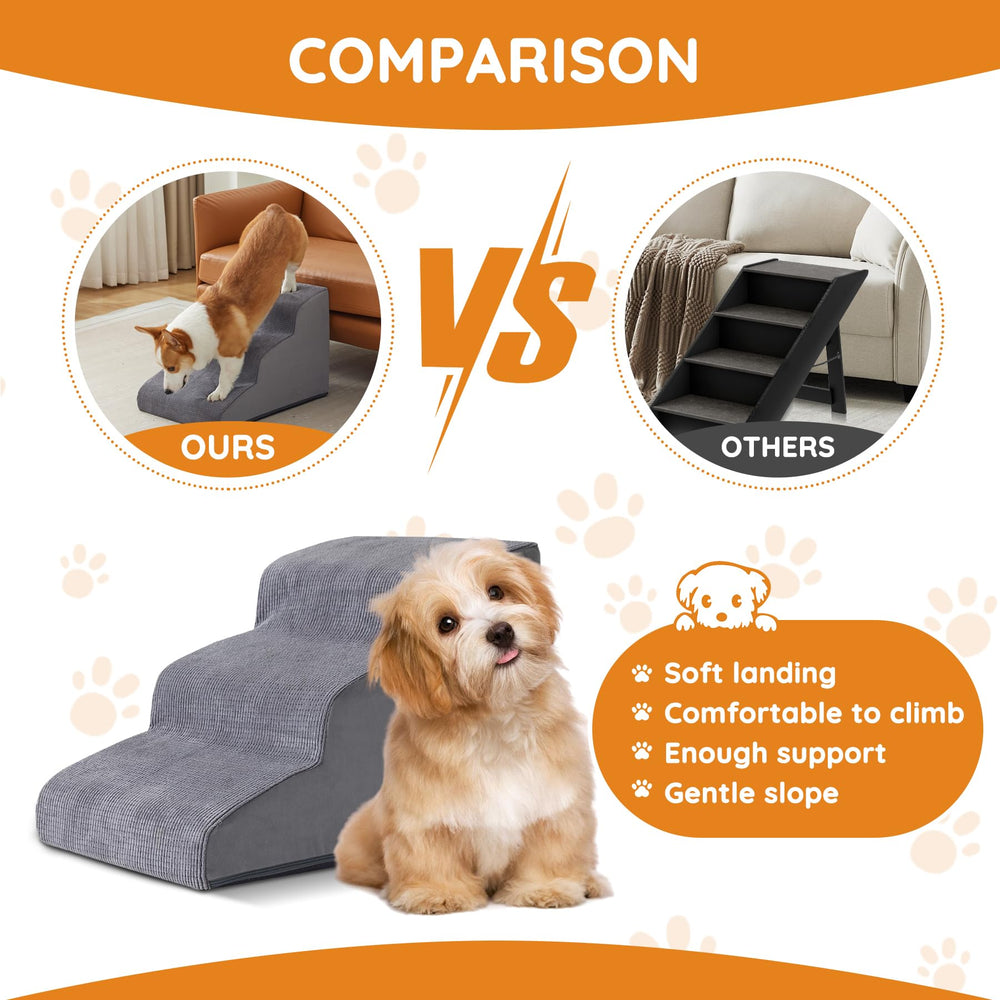 Ahpmeoa dog stairs removable washable cover simplifies cleaning after adventure