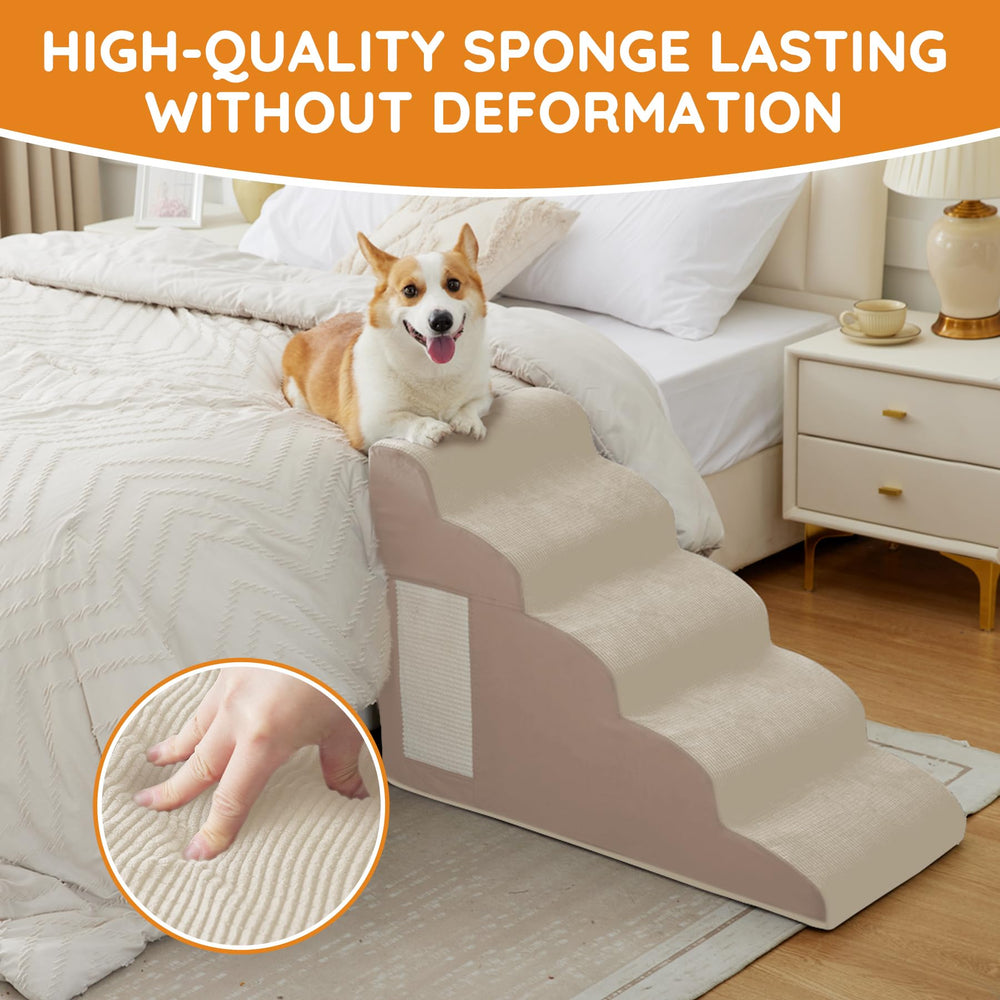 Ahpmeoa Pet Stairs dual-use design doubles as a cat scratching pad