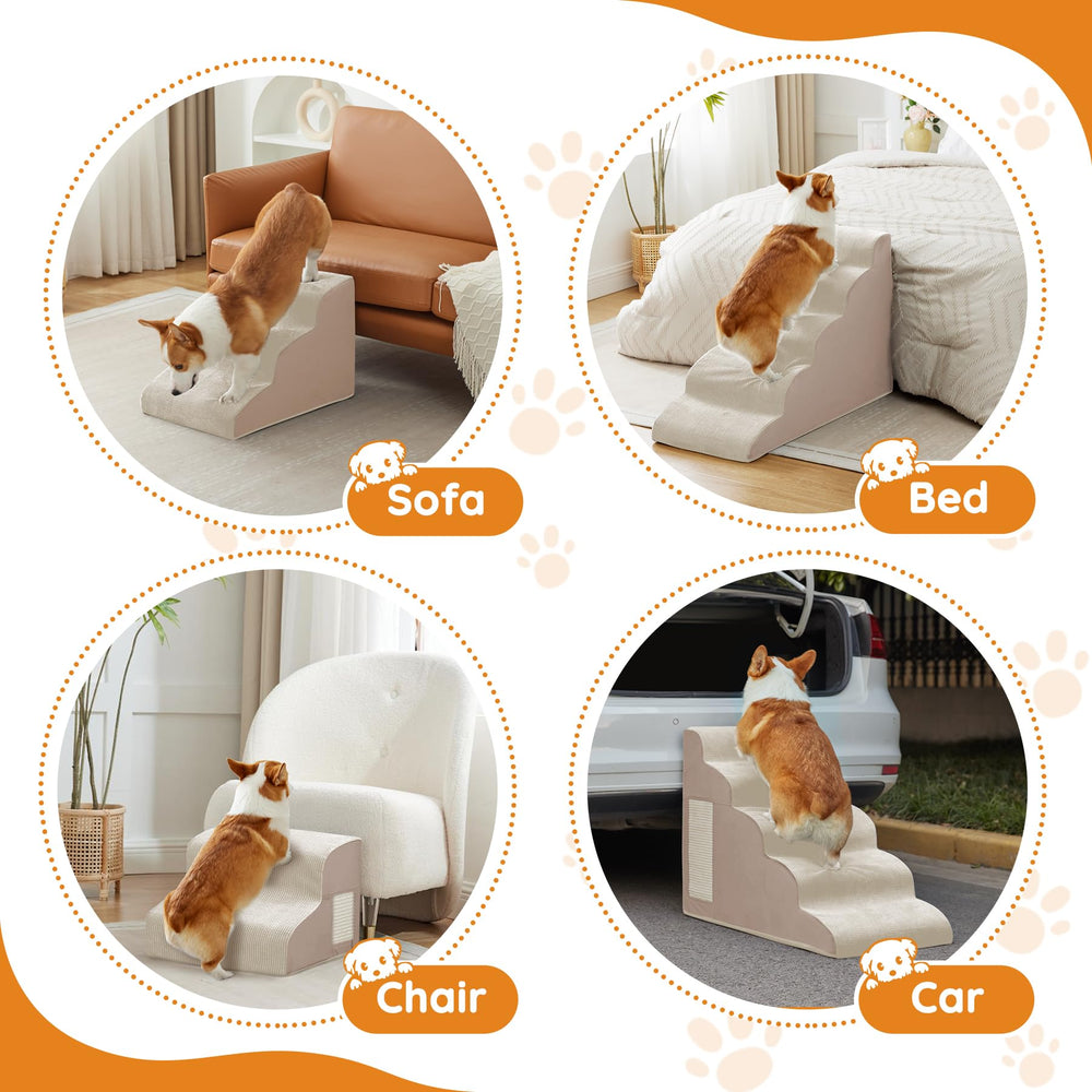 Ahpmeoa Pet Stairs removable cover is machine washable
