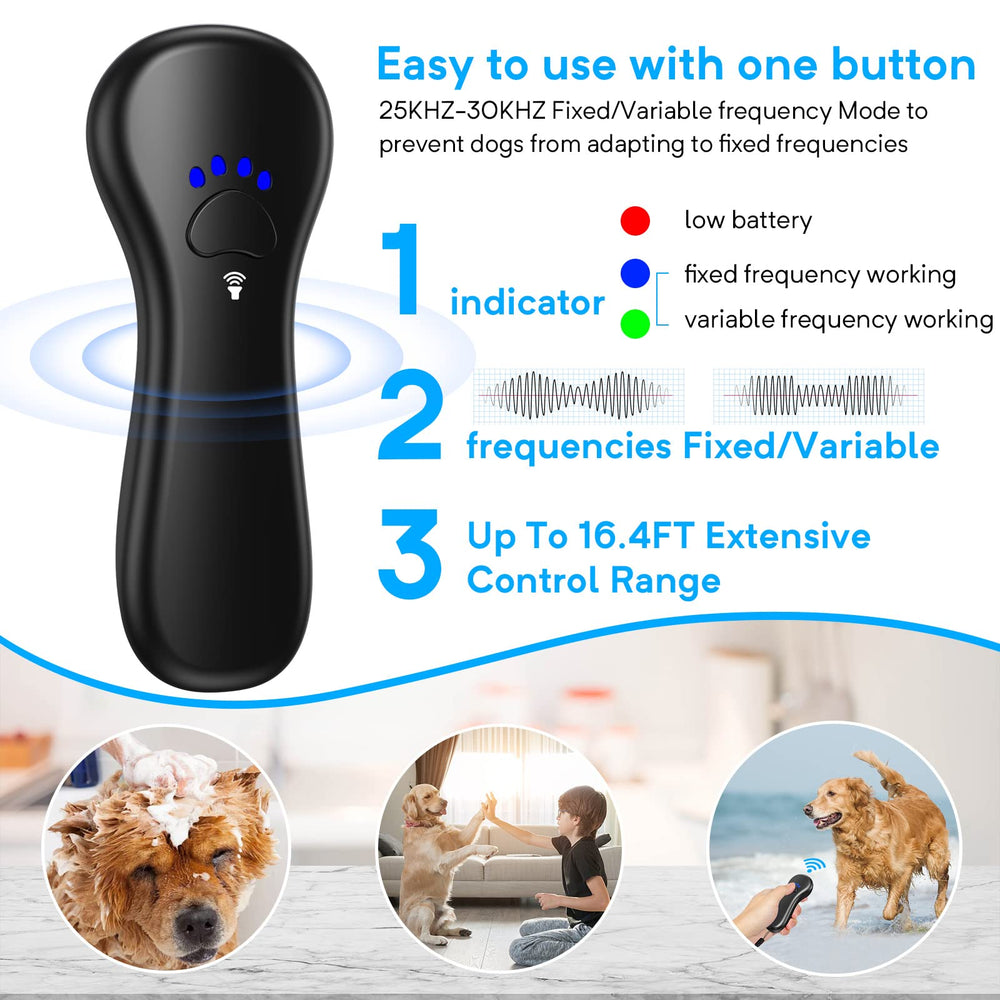 Ahwhg bark deterrent side view, portable for quick training