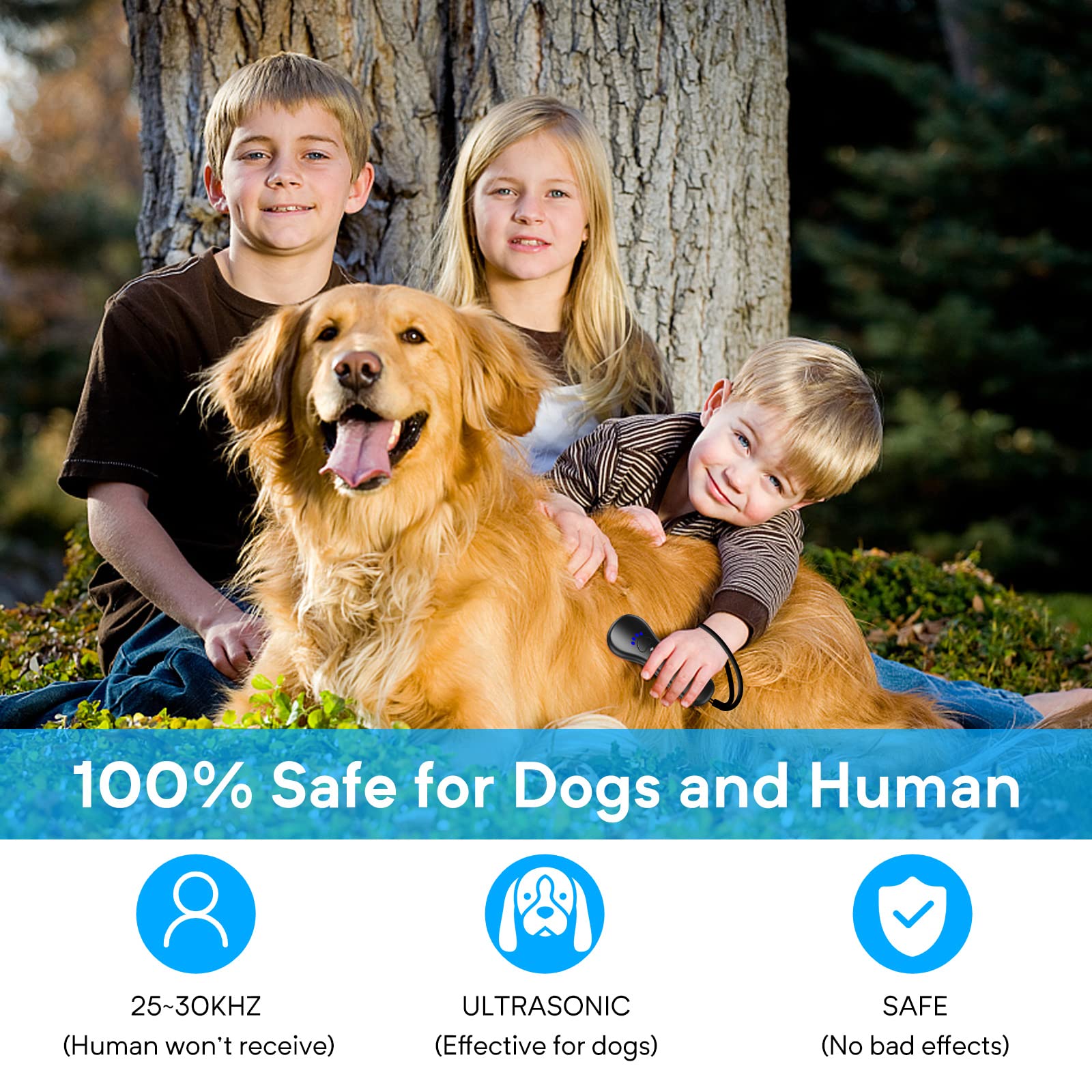 Ahwhg bark deterrent USB charging for quick setup