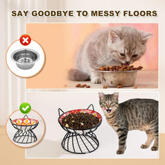 ahx-cat-dish-stand-top-diameter-5-9-in image highlights bowl compatibility and setup.