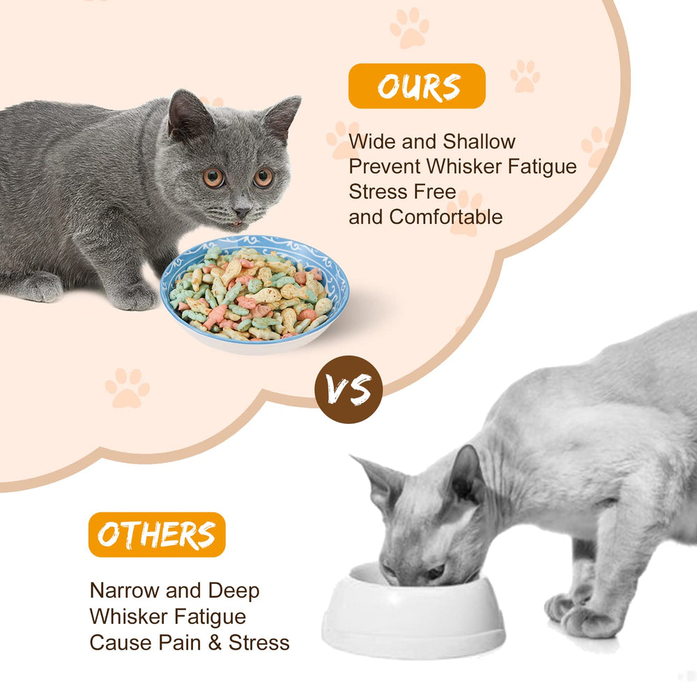 AHX cat-dishes whisker-friendly bowls support comfy feeding.