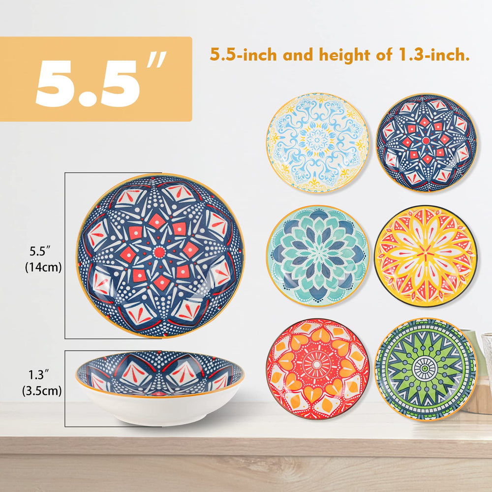 AHX ceramic cat bowls wide-shallow-design promotes whisker-friendly feeding and clean face