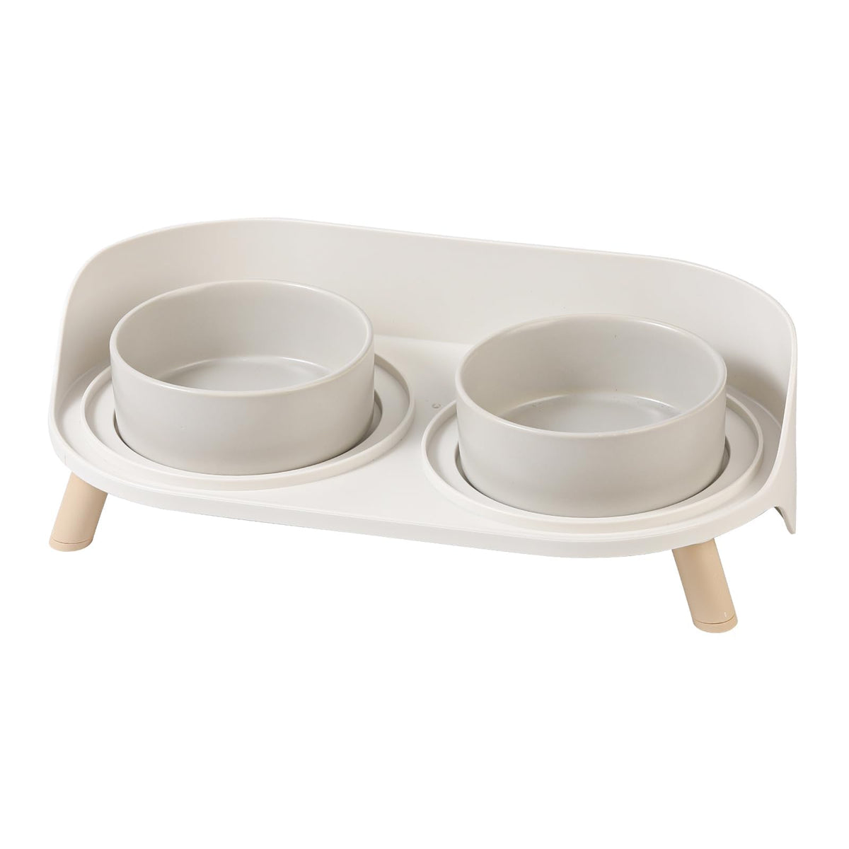 AHX elevated ceramic cat bowls closeup—durable, easy-clean options for meals.