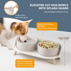 AHX two 850 ml bowls offer food and water with ample daily capacity.