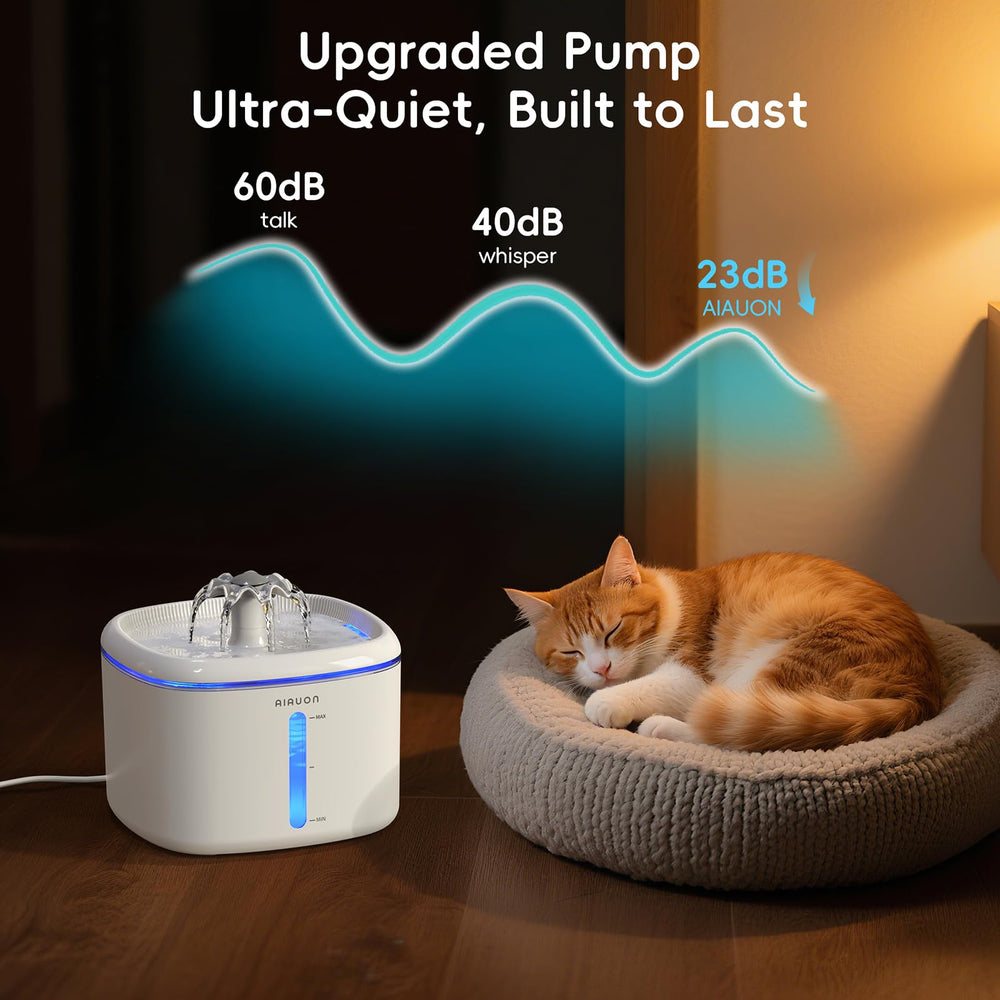 AIAUON gift-worthy pet fountain for cats and small dogs