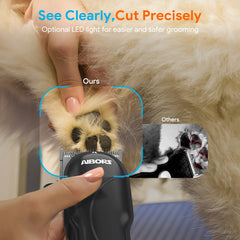 AIBORS dog clippers stainless blades ensure smooth cuts without pulling.