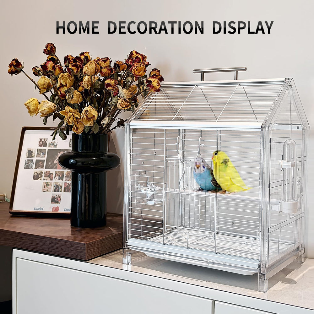 AideeGrowth bird cage removable tray enables quick, clean maintenance