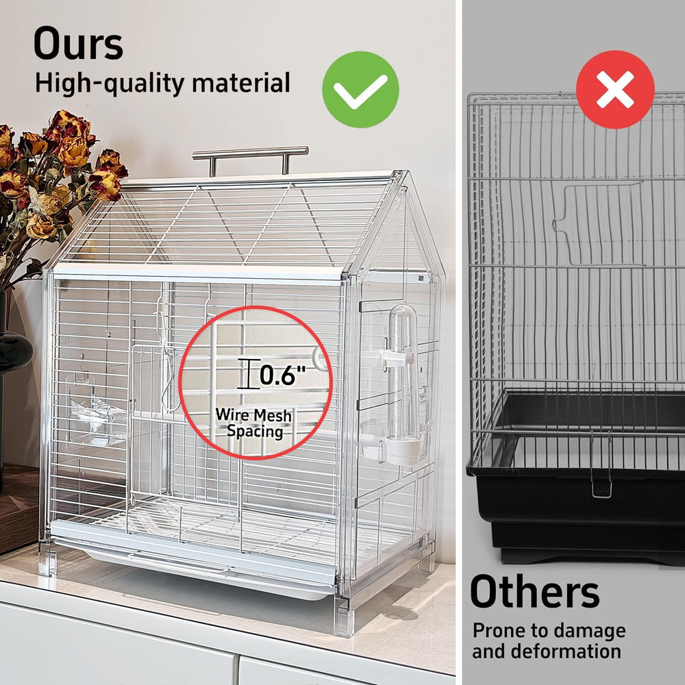AideeGrowth bird cage right side panel demonstrates corrosion resistant ventilation