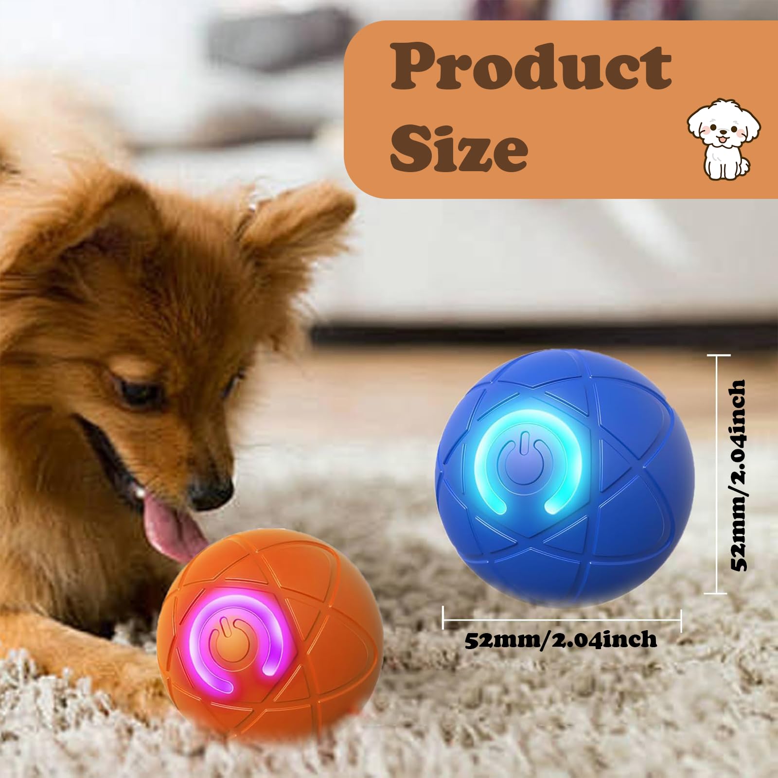 Aidmgndz Smart Jumping Dog Ball detaches for easy cleaning after play sessions