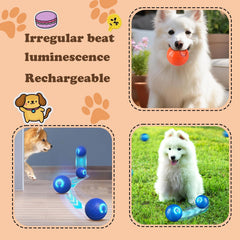 Aidmgndz Smart Jumping Dog Ball glowing lights spark exercise both indoors and outdoors