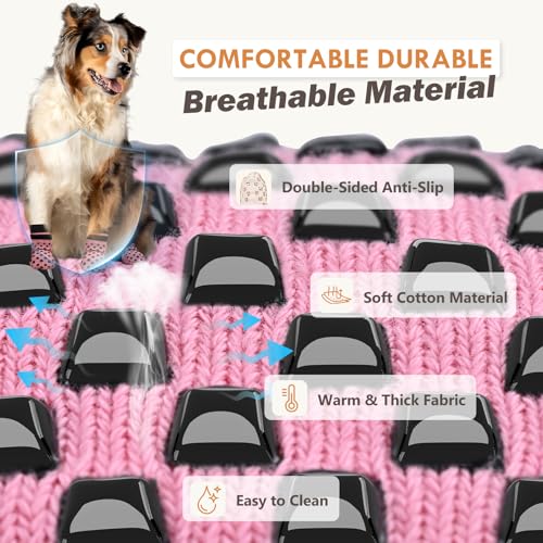 AIEDOULER calcetines para perro, ajuste elástico, quedan bien sin restringir movimiento.