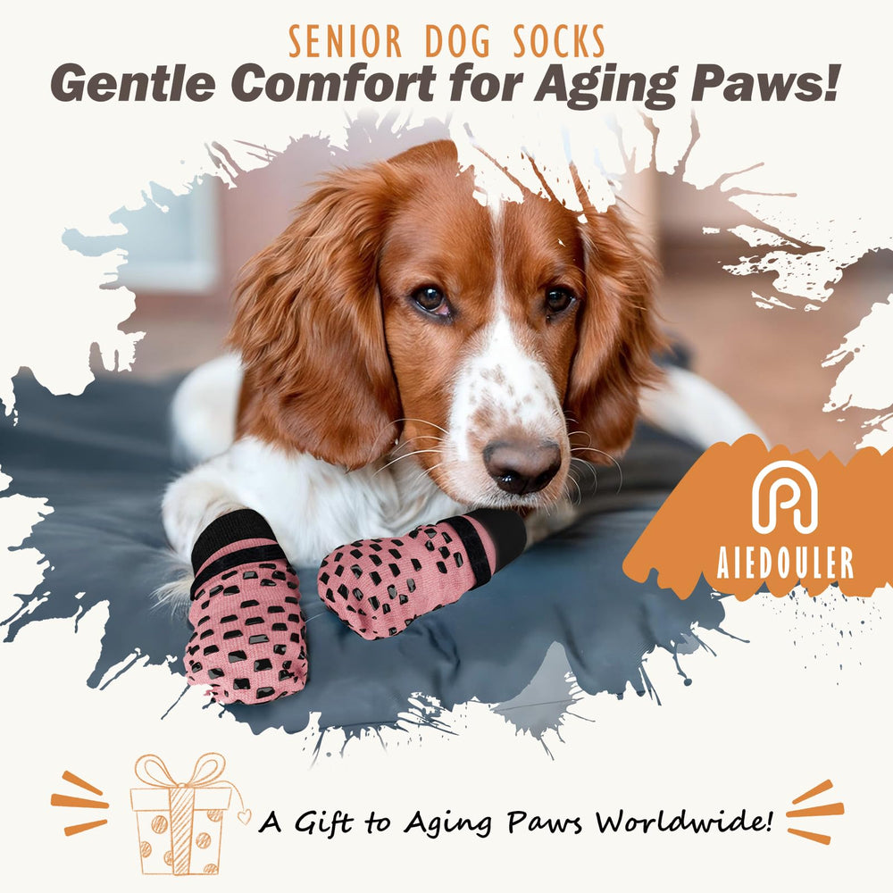 AIEDOULER calcetines para perro, uso diario, confort y protección en casa.