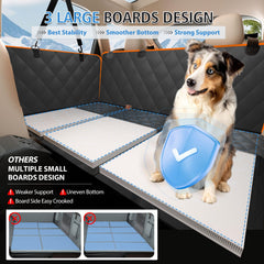 AIEDOULER hard bottom provides solid foot support for secure dog lounging on trips.