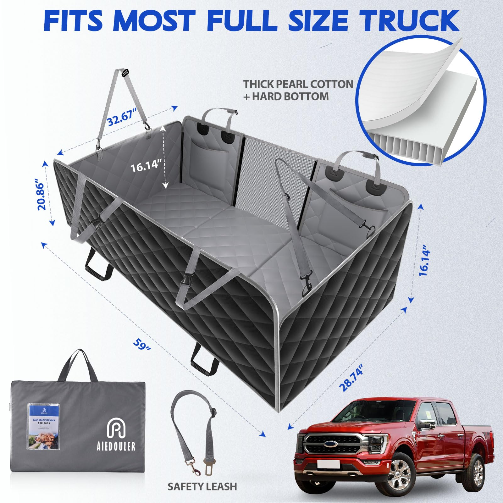 AIEDOULER waterproof scratch-proof haven protects seats from mess and claws