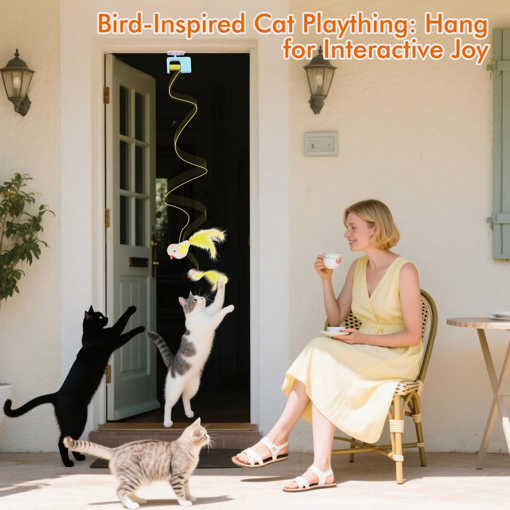 AIERSA flying bird on rope invites chase and pounce fun