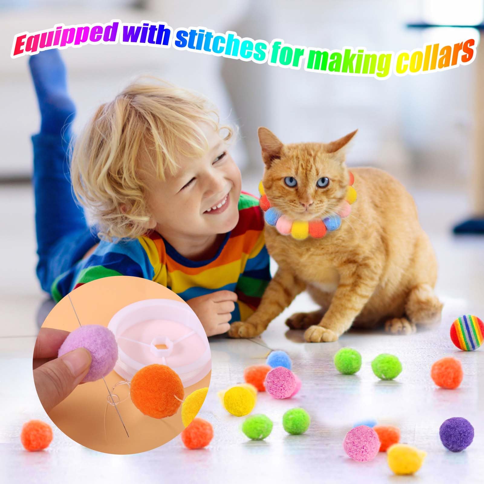 AIERSA cat playing with balls demonstrates solo-play energy release