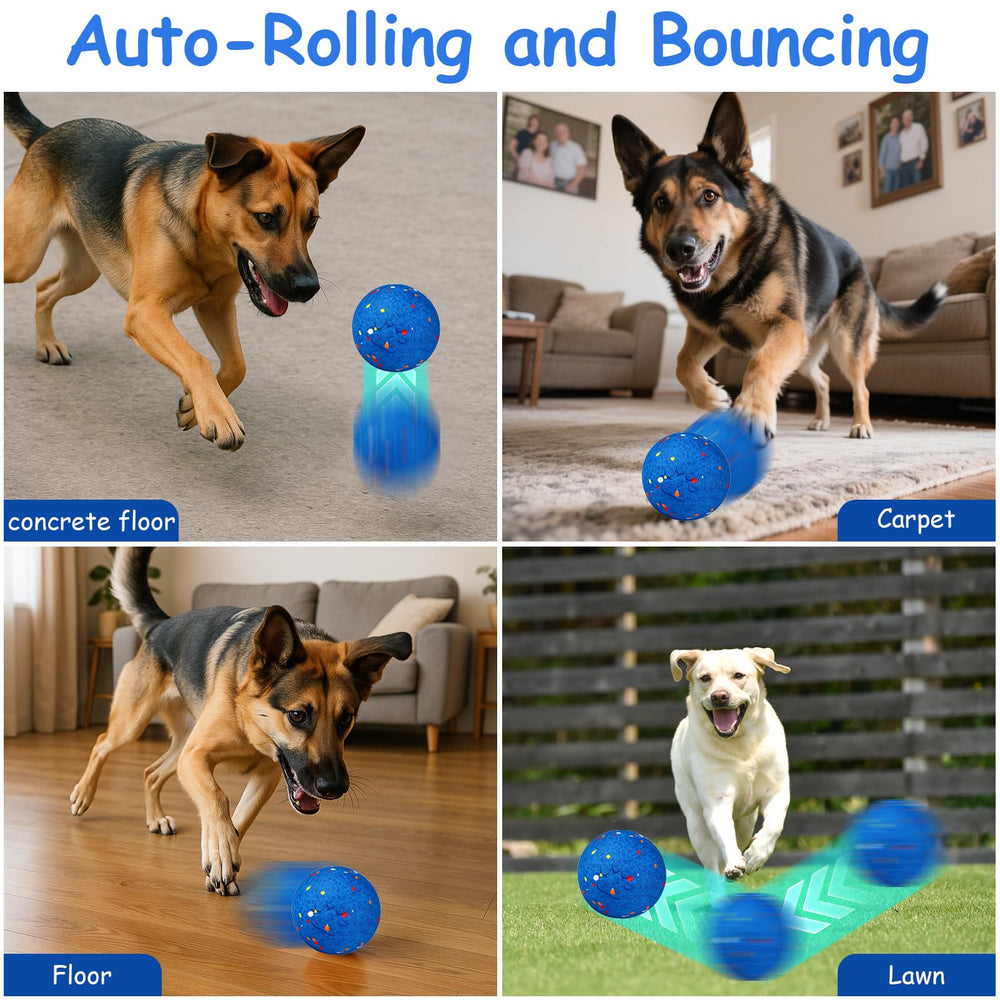 AIERSA Interactive Dog Ball USB-C quick-charge supports long play sessions
