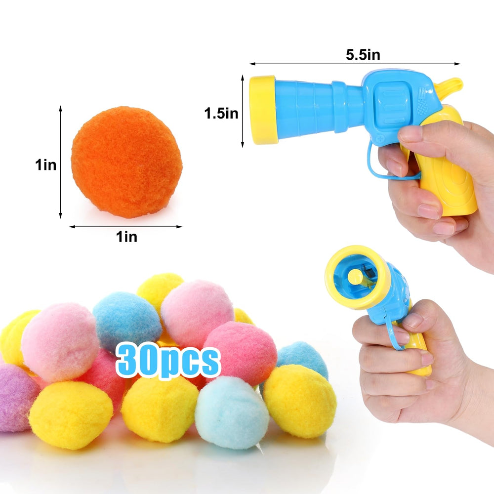 AIERSA plush-balls-30-pack image highlights soft colorfast pom-poms ideal for safe fetch and play.