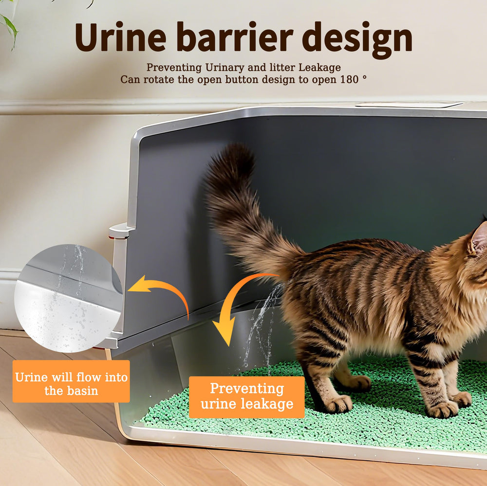 AIFUN XXXL deodorizing charcoal compartment neutralizes litter smells