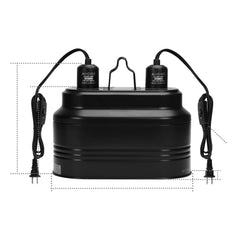 Aiicioo dual reptile light fixture hanging hooks enable easy mounting on terrarium stands.