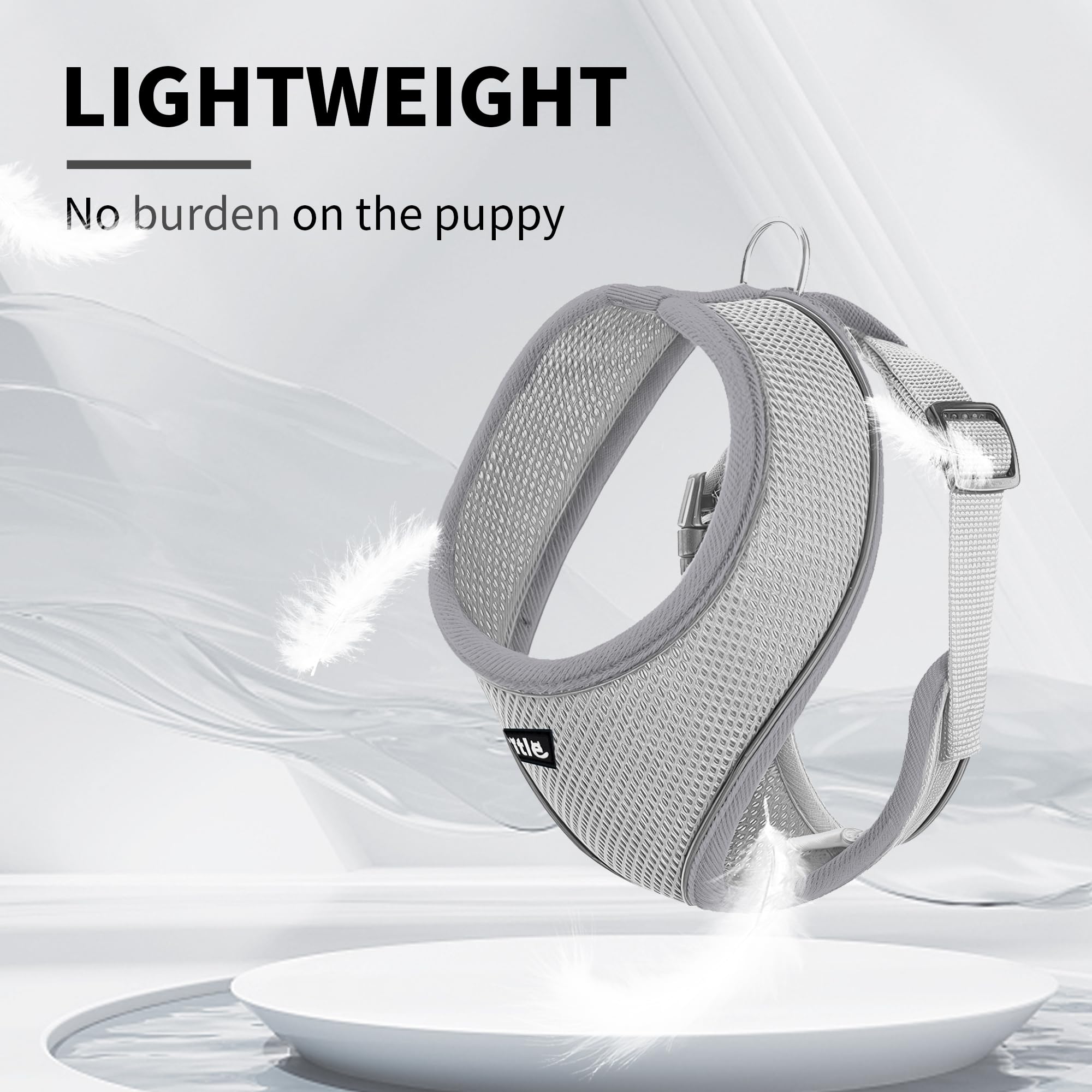 Aiitle breathable harness grey – all-season mesh for year-round comfort.