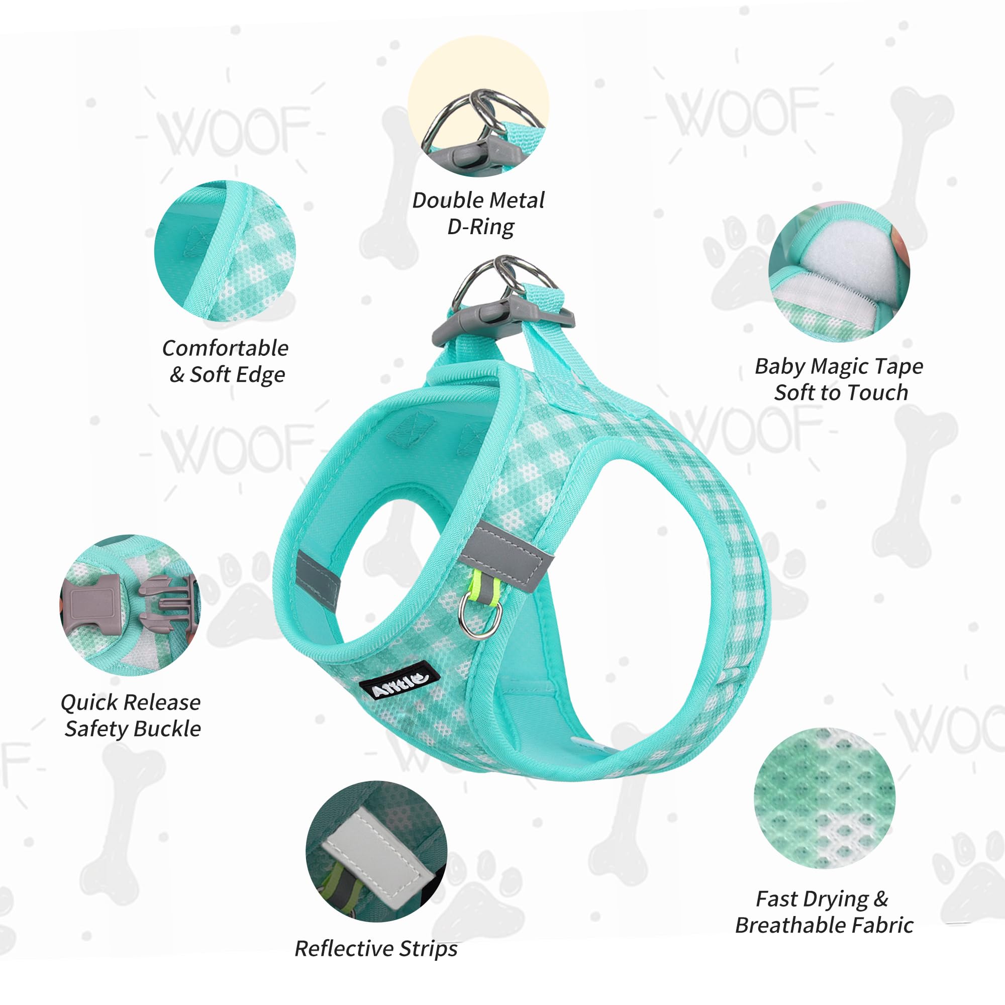 AIITLE breathable soft-mesh harness fabric promises all-day comfort.
