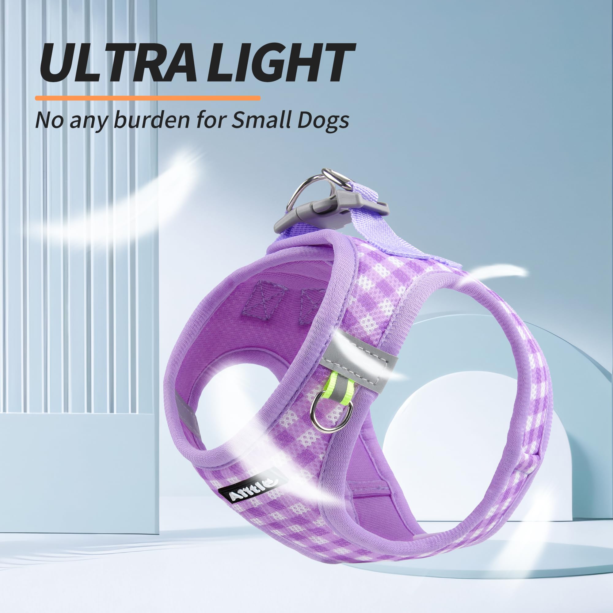 Aiitle harness dual-d-rings provide versatile leash connections for secure hiking adventures