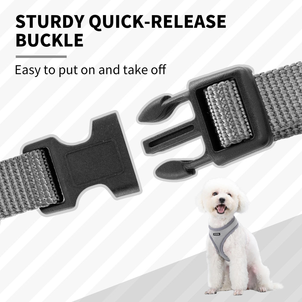 Aiitle harness grey – size guide ensures a comfortable fit for under 27 lbs dogs.