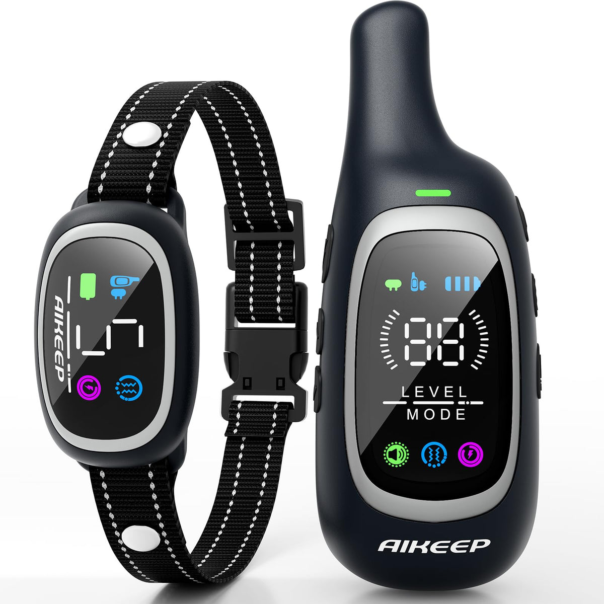 AIKEEP 2-in-1 dog shock collar with dual training modes for better behavior control