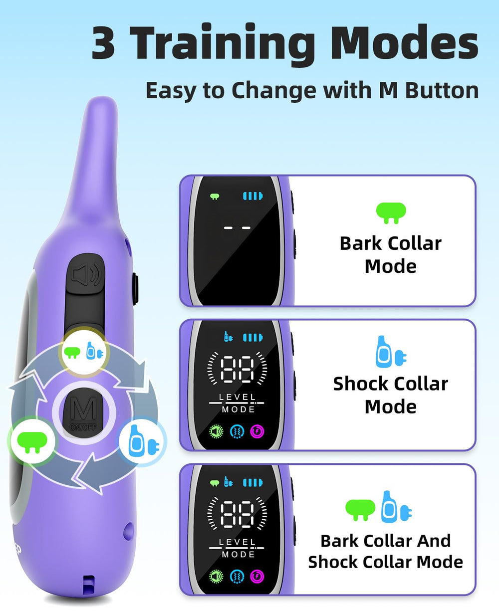 AIKEEP 2-in-1 collar is IP67 waterproof for all-weather training.