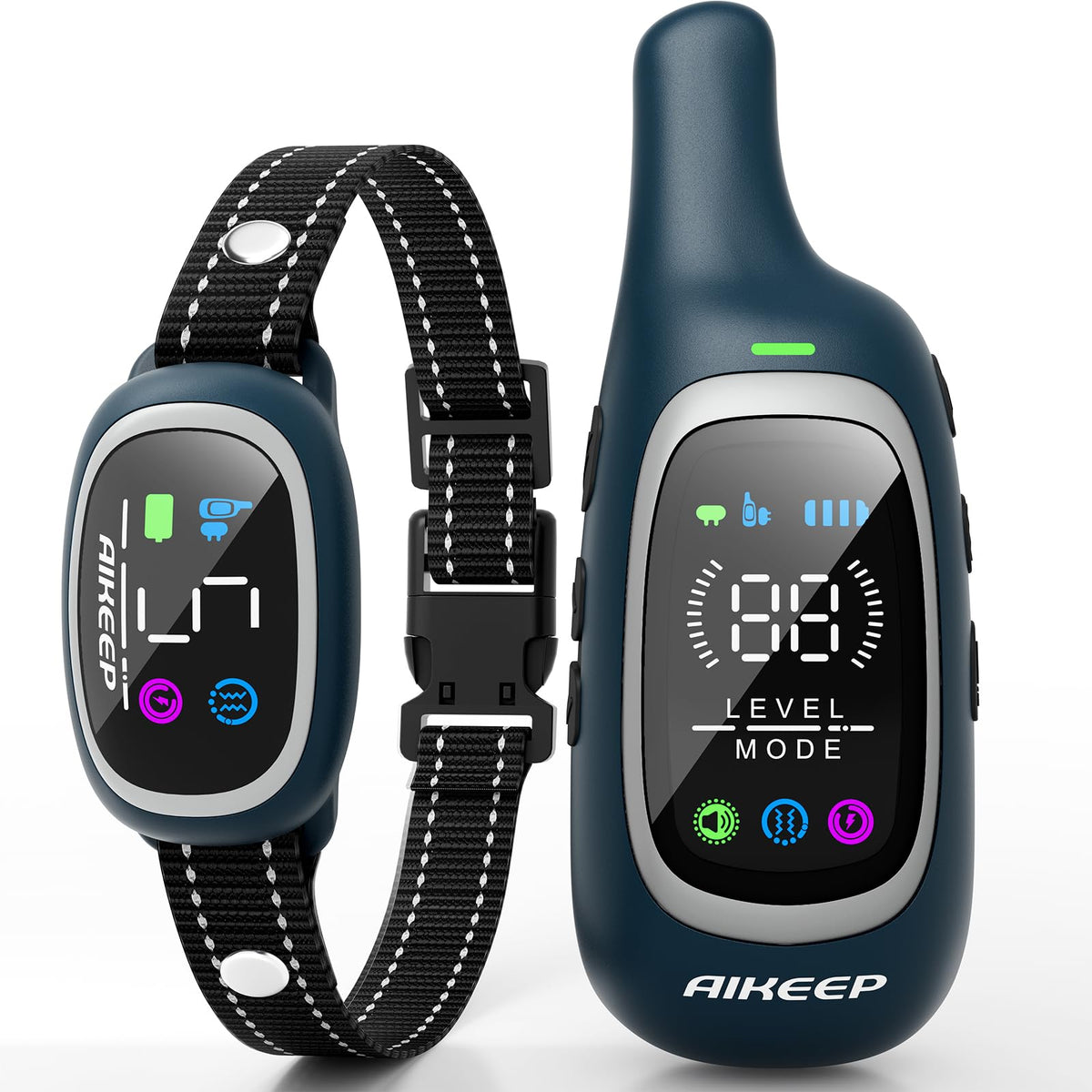 AIKEEP 2-in-1 dog collar with remote offers flexible training control for behavior correction.