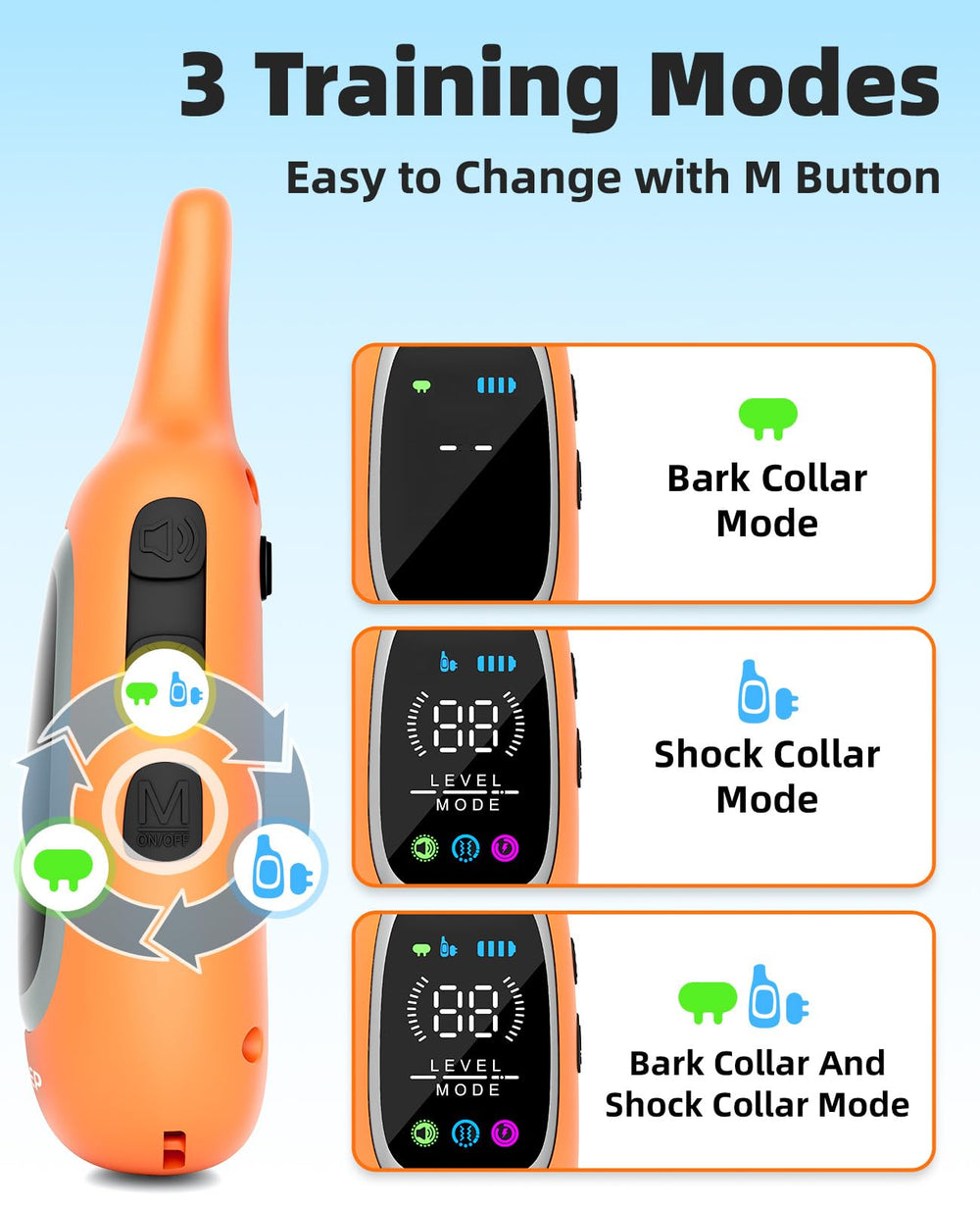 AIKEEP IP67 waterproof collar for rain, swimming, and mud during outdoor sessions.