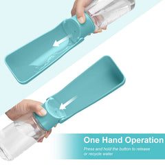 AIKIDS 19oz water bottle offers large capacity for longer outings.