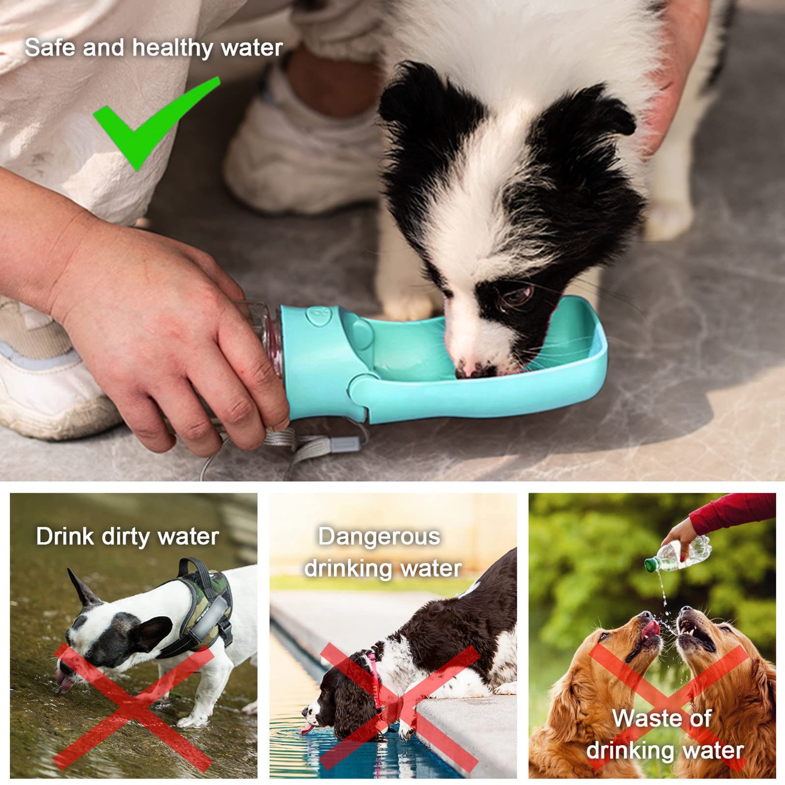 AIKIDS blue design ideal for outdoor walking and travel with pets