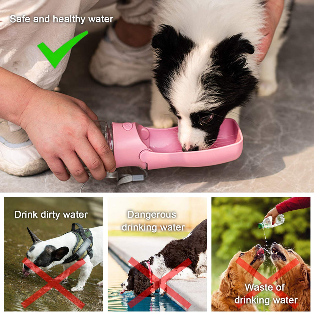 AIKIDS bottle uses BPA-free, food-grade silicone and ABS for safe pet hydration.