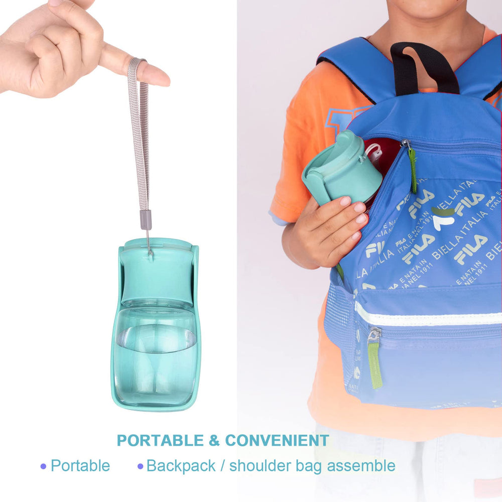 AIKIDS wide 82mm sink lets pets drink easily during hikes