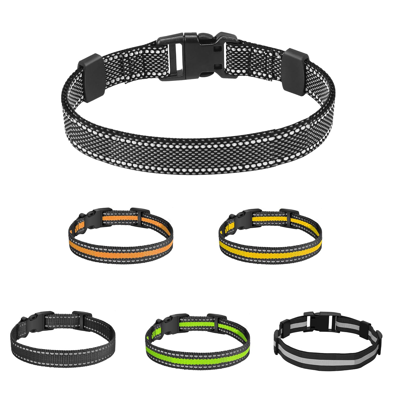 Aikko adjustable neck size from 18 to 65 cm fits most dogs, including growing puppies.