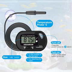 AikTryee suction cups enable stable mounting on tank walls for easy monitoring.