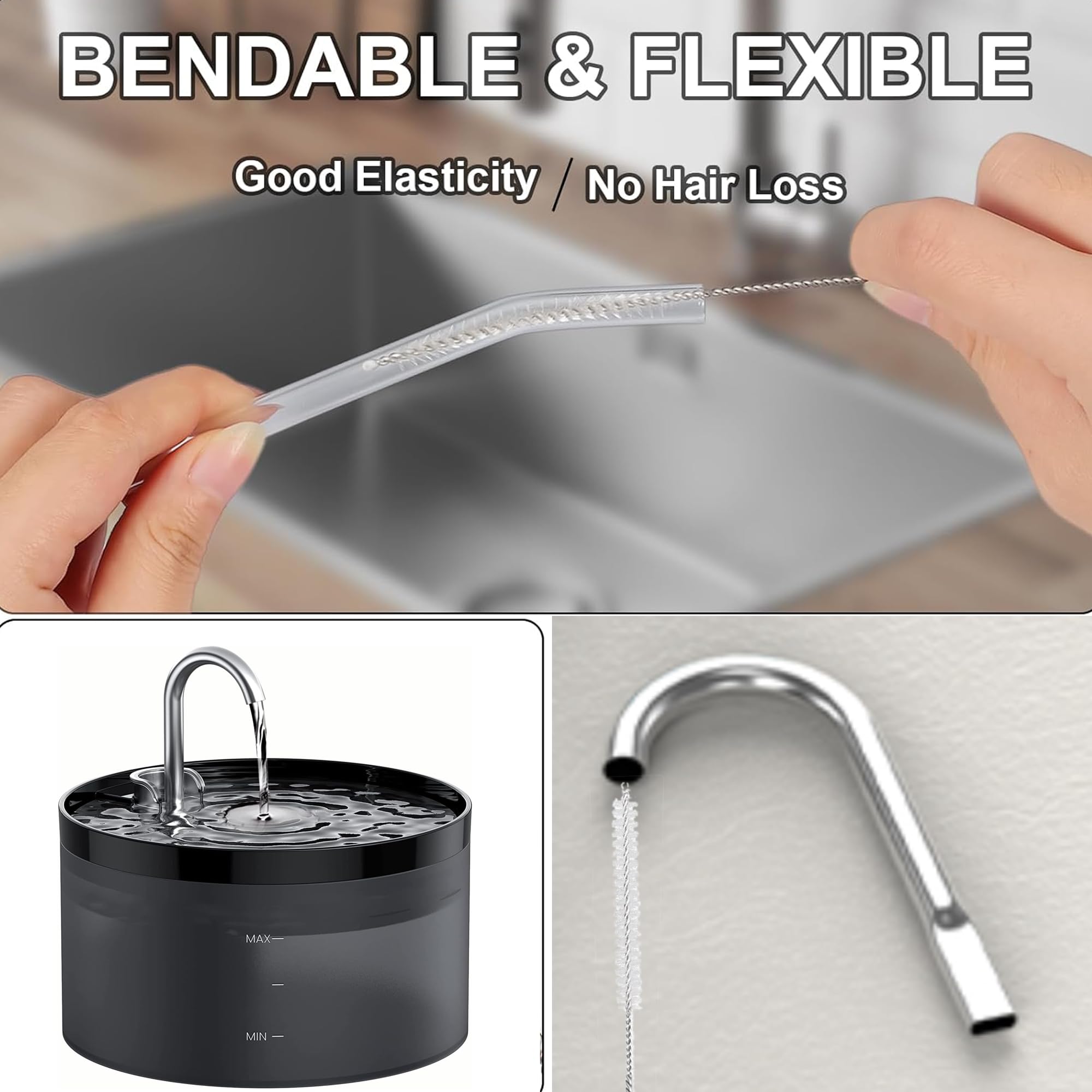AIMAOGOU universal compatibility works with most pet fountains.